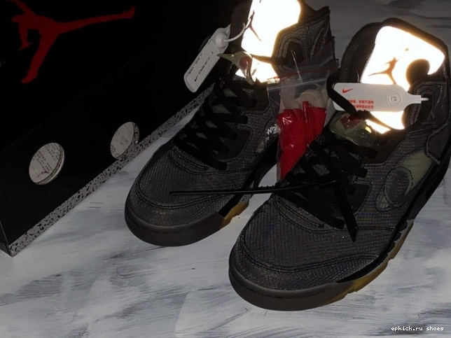 Cheap Jordan 5 Off-White CT8480-001 x Black Air 0822